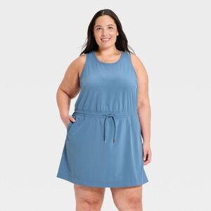 Open Box - All In Motion - Women's Active Light Travel Dress - All Blue